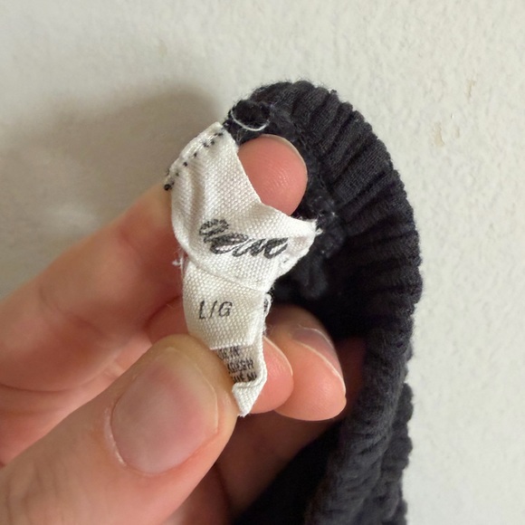 Aerie Black Gauzy Strapless Wide Leg Jumpsuit size Large EUC - Picture 11 of 13